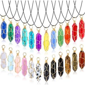 Crystal Necklace Pendants (32 pieces)